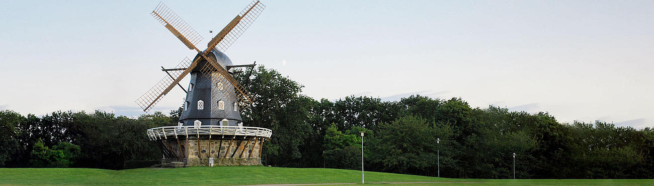 Windmill in the Malmö Slottsrädgarden.