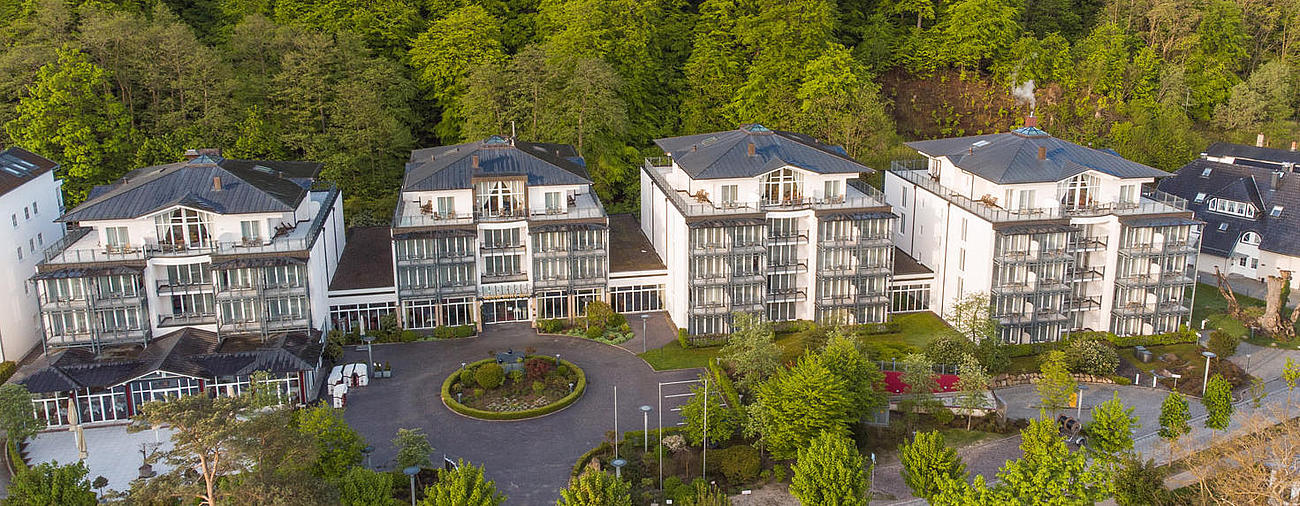 The Grand Hotel Binz from an aerial perspective
