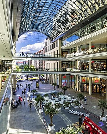 Die beliebte Shopping Mall in Berlin. 