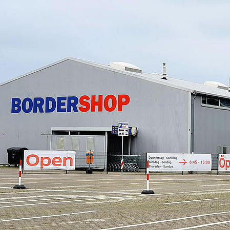 The Bordershop in Sassnitz from the outside