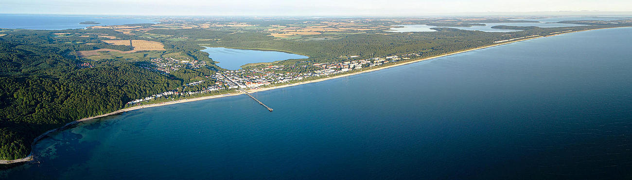 The coast of Ruegen from above.