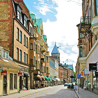 Gasse in der Altstadt Malmö.
